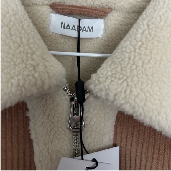 Naadam Vegan Shearling Quarter Zip Jacket NWT - Picture 11 of 11